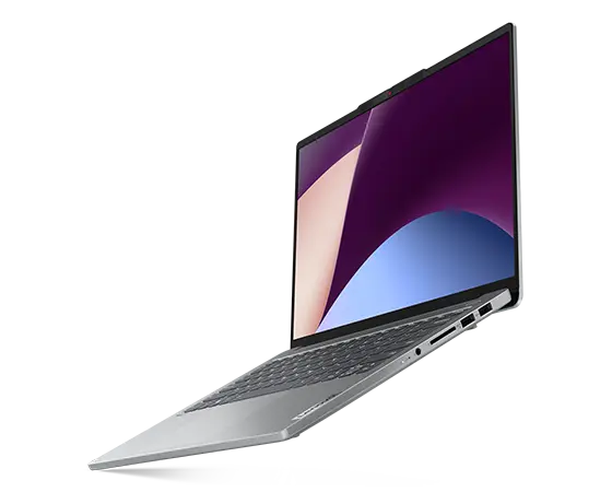 Front right angle view of the IdeaPad Pro 5 Gen 8 (14” AMD), showing right side ports