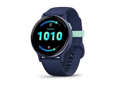 

Garmin vívoactive 5 GPS Fitness Smartwatch - Metallic Navy Aluminum Bezel with Navy Case and Silicone Band