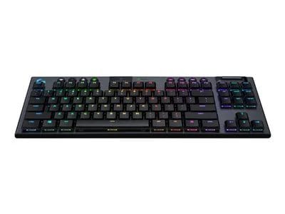 

Logitech G915 TKL Tenkeyless LIGHTSPEED Wireless RGB Mechanical Gaming Keyboard (Carbon) - Clicky GL Switch