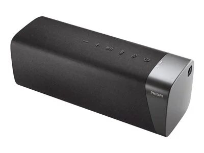 

Philips S7505 Wireless Bluetooth Speaker with Built-in Power-Bank, Large Bold Sound, Up to 20 Hours Playtime, IPX7 Waterproof, Shower Ready, Large Size - Gray