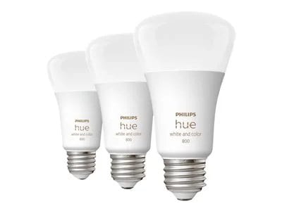 

Philips Hue White & Color Ambiance A19 Bluetooth LED Smart Bulbs (3-Pack)