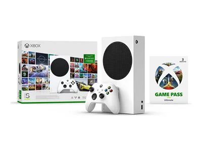 

Microsoft Xbox Series S 512GB All-Digital Starter Bundle Console with Xbox Game Pass (Disc-Free Gaming) - White