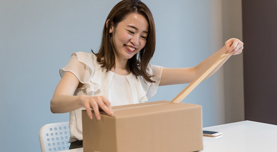 デスクトップパソコンの梱包準備