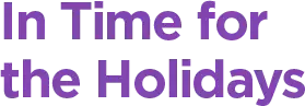 In time for holidays