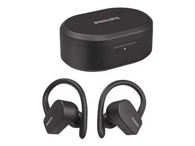 

Philips A5205 Wireless Sports Earbuds, IPX7 Waterproof, in-Ear True Wireless Bluetooth 5.1 Headphones, USB-C Charging, Detachable earhooks, Up to 20 Hours of Playtime - Black