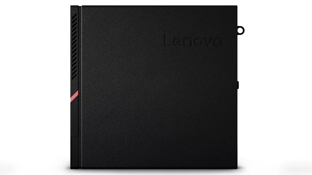 Lenovo ThinkCentre M715q Tiny kuvattuna oikealta