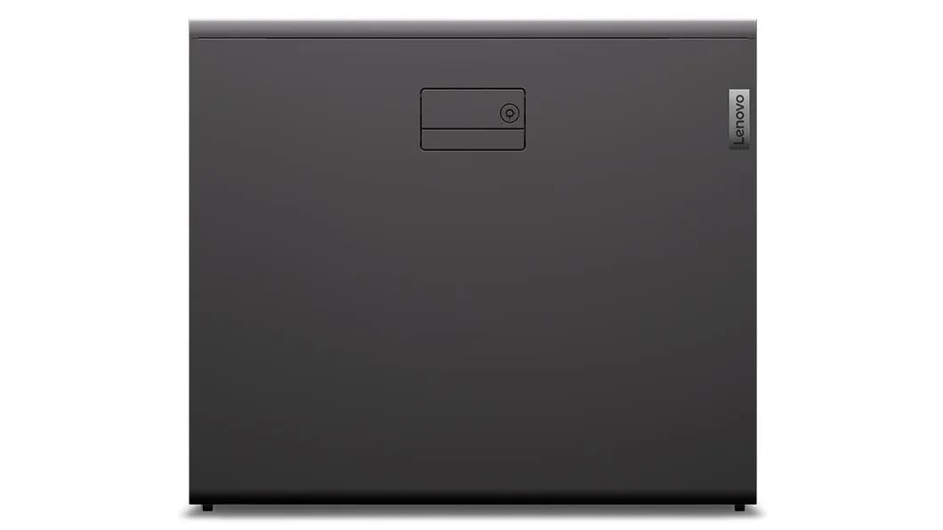 Close up of Lenovo ThinkStation P87 workstation, showing right-side panel