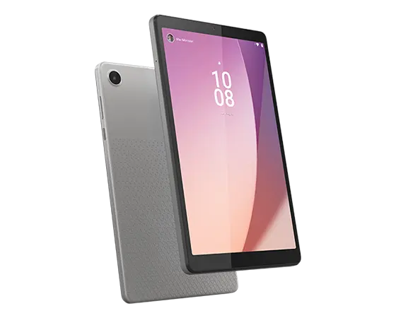 Front-facing and rear-facing view of Lenovo Tab M8 Gen 4 tablet 