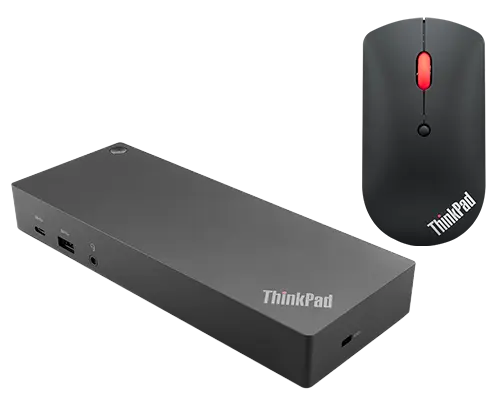 Lenovo ThinkPad Hybrid USB-C with USB-A Dock + Mouse silencioso Bluetooth ThinkPad