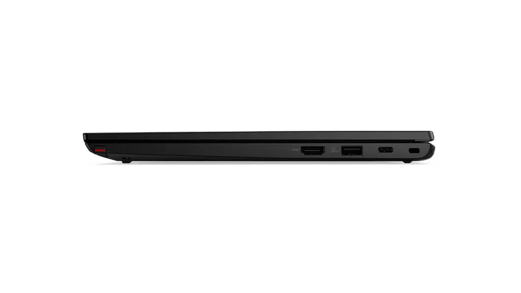 Right-side profile of the Lenovo ThinkPad L13 Yoga Gen 4 2-in-1 laptop, closed.