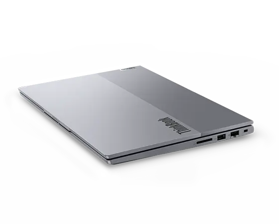 ThinkBook 14 Gen 6 (14″ Intel) laptop—right-front view, lid closed