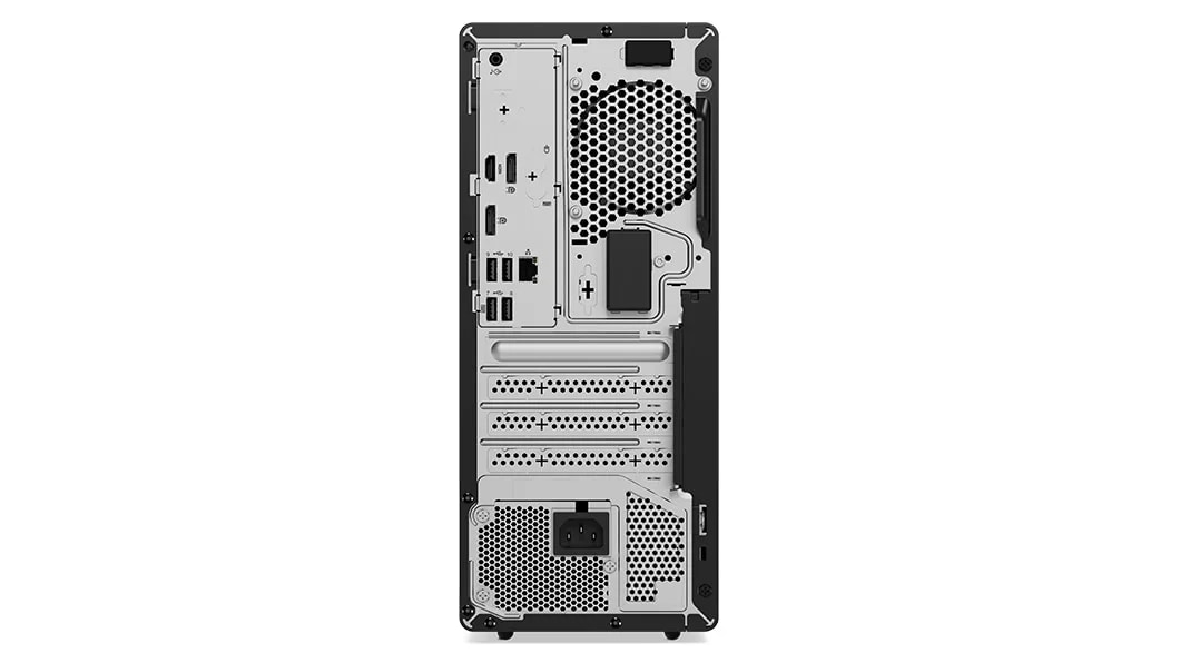 Lenovo ThinkCentre M70t Gen 4 (Intel) desktop tower – rear view