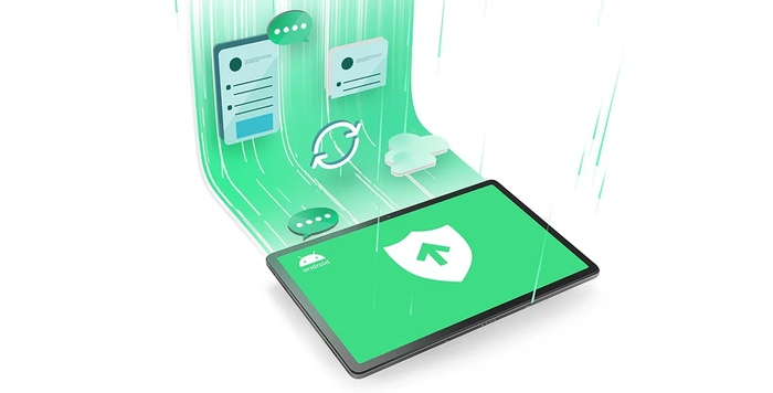 Lenovo Tab P11 tablet Android security updates on display