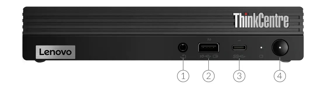 ThinkCentre M70q - intel i7 10700T 8GB 512GB Win 11 Pro 6 Lenovo ThinkCentre M70q side ports