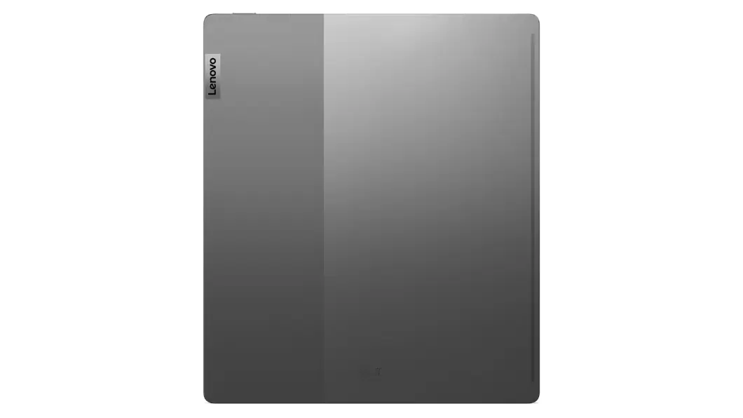 Rear view of Lenovo Smart Paper, showing rear cover & Lenovo logo