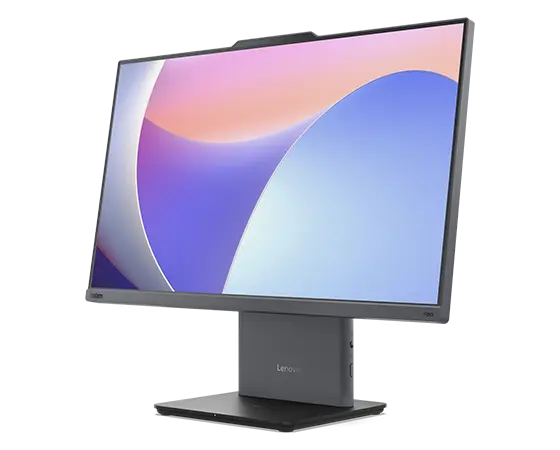 Lenovo ThinkCentre Neo 50a Gen 5 24 inch Intel monitor -- front-right angled view