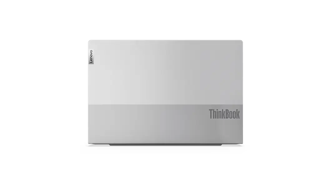 Vista de la tapa de la laptop Lenovo ThinkBook 14 Gen 3 (14&quot;, AMD)
