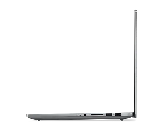 Right side view of Lenovo IdeaPad Pro Gen 9 14 inch laptop with lid open 90 degrees.