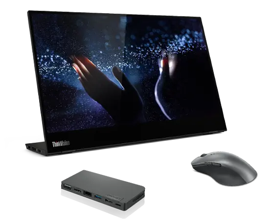 ThinkVision M14t USB-C Touchscreen Mobile Monitor + Lenovo
