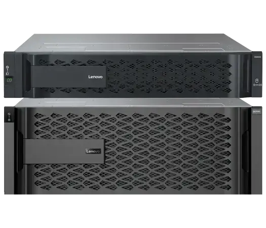 Lenovo Unified Storage - front facing 3 stack