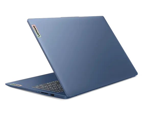 IdeaPad Slim 3i Gen 9 (15” Intel) open three-quarters with rear facing left