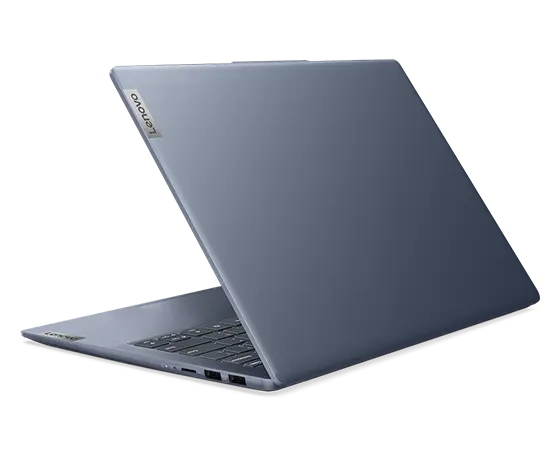 Back right view of the Abyss Blue IdeaPad Slim 5 Gen 9 (14 AMD)