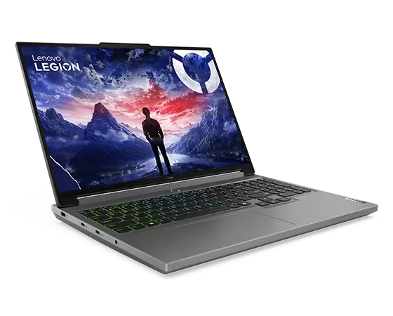 Front-facing view of Legion 5i laptop facing right
