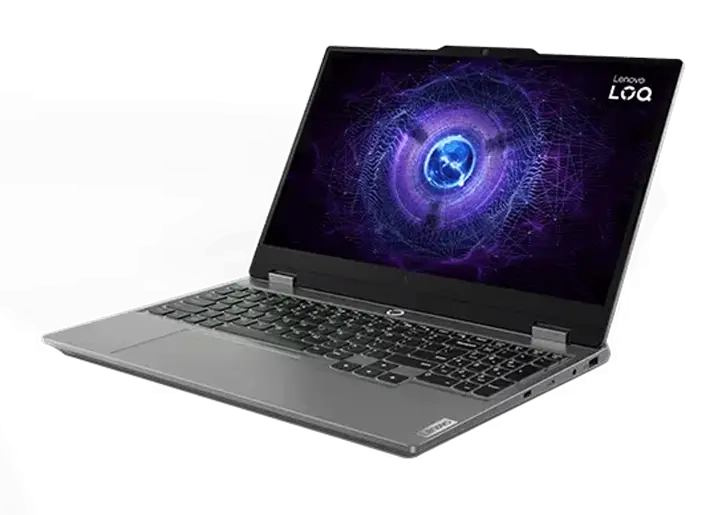 Lenovo LOQ 13th Gen, 39.62cms - Intel i5 (Luna Grey)-13th Generation Intel® Core™ i5-13450HX (E-cores up to 3.40 GHz P-cores up to 4.60 GHz)-512 GB SSD M.2 2242 PCIe Gen4 TLC-16 GB RAM