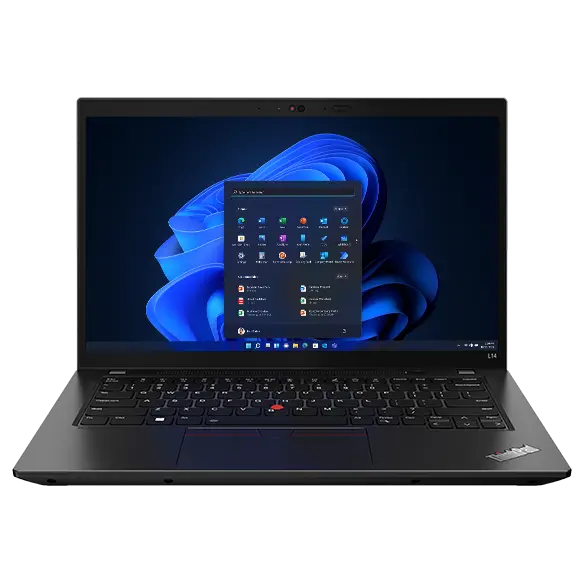 Front-facing Lenovo ThinkPad L14 Gen 3 (14" Intel) laptop.