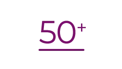  Icon showing 50 plus