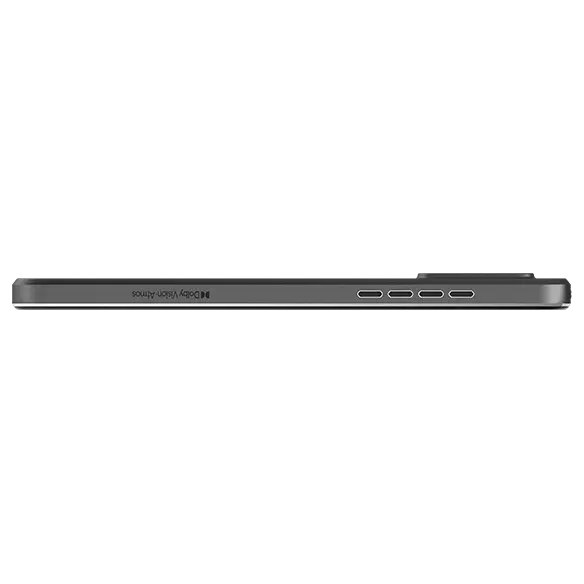 Lenovo Legion Tab gaming-tablet — øverste profil i kanten, lodret orienteret