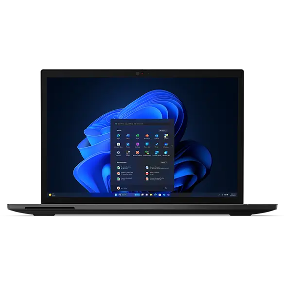 Front view of Lenovo ThinkPad L13 2-in-1 Gen 5 laptop, showing home screen.