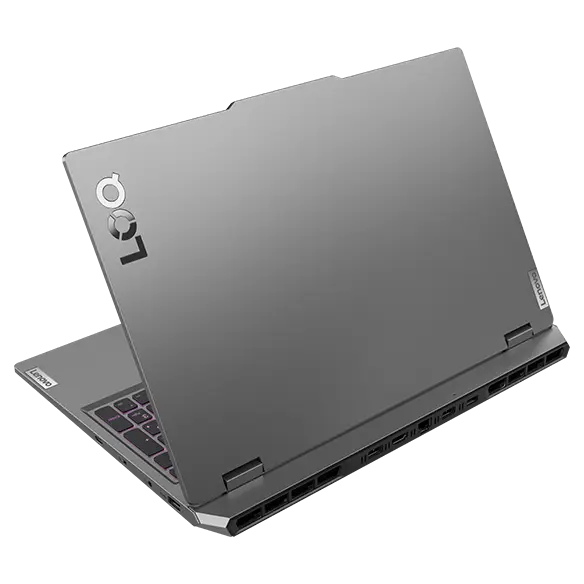 Right rear angle view of the Lenovo LOQ 15ARP9, open