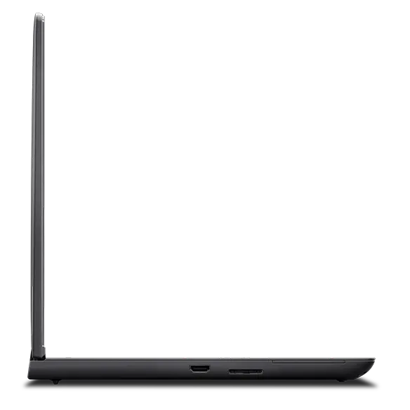 Lenovo ThinkPad L16 P16v G2 mobile workstation left side profile.