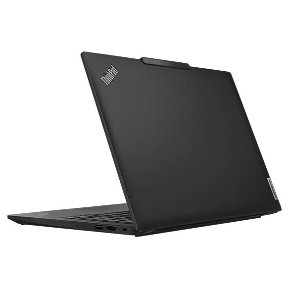 Rear-view of Lenovo ThinkPad X13 2-in-1 Gen 5 laptop, showing right-side ports.