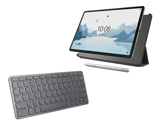 

Lenovo Tab P12 with Matte Display (8GB 128GB) (Wifi) - Sage Green + Pen, Folio (Grey) & Wireless Keyboard MediaTek Dimensity 7050 Processor (2.60 GHz )/Android/128 GB UFS 2.2