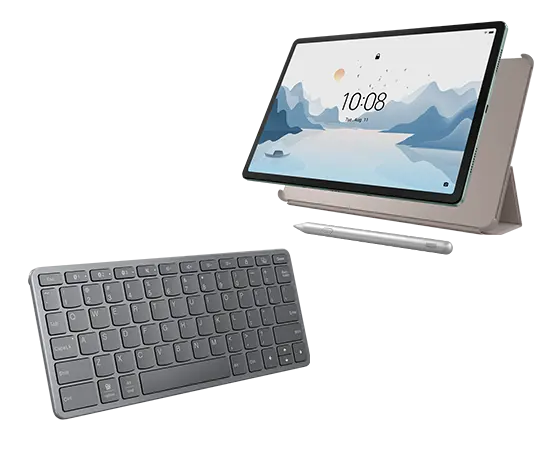 

Lenovo Tab P12 with Matte Display (8GB 128GB) (Wifi) - Sage Green + Pen, Folio (Oat) & Wireless Keyboard MediaTek Dimensity 7050 Processor (2.60 GHz )/Android/128 GB UFS 2.2