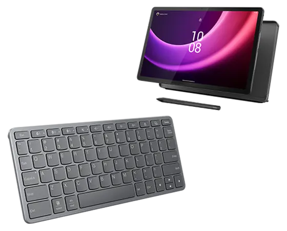 Lenovo Tab P11 (2nd Gen) (6GB 128GB) (Wifi) - Storm Grey + Pen, Folio & Bluetooth Wireless Keyboard MediaTek Helio G99 Prozessor (2,20 GHz )/Android/128 GB UFS 2.2