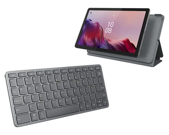 Lenovo Tab M9 (4GB 64GB) (Wifi) + Folio Case + Bluetooth Wireless Keyboard Processador MediaTek Helio G80 (2,00 GHz )/Android 12 or Later/64 GB eMMC