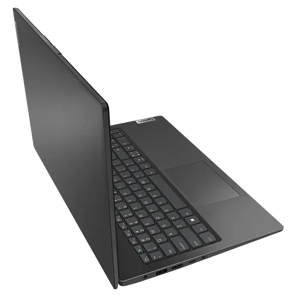 Lenovo V15 Gen 4 laptop: right, front view with lid open