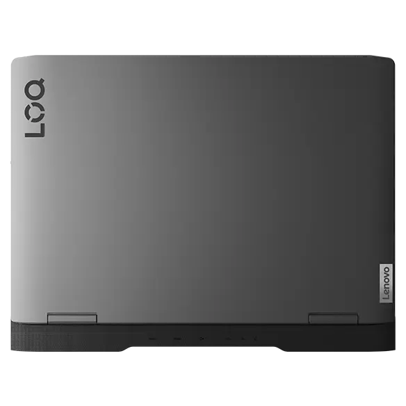 Lenovo LOQ 16IRH8 gaming laptop—from above, lid closed