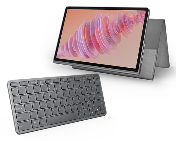 

Lenovo Tab Plus (8GB 128GB) (Wifi) - Luna Grey + Sleeve & Wireless Keyboard MediaTek Helio G99 Processor (2.20 GHz )/Android/128 GB UFS 2.2