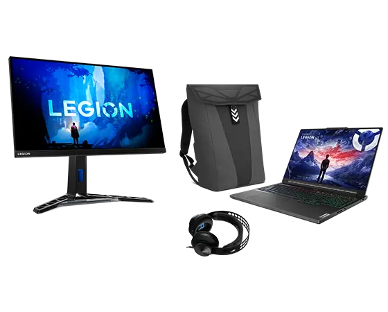 Legion 7i Gen 9 (16" Intel) + Legion Gaming Headset, Legion 16" Gaming Backpack & Legion Y27-30 Gaming Monitor