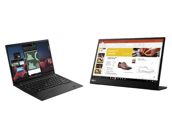 Lenovo X1 Carbon G11 + Monitor Portatile M14 Processore Intel® Core™ i7-1355U di tredicesima generazione (E-core fino a 3,7 GHz P-core fino a 5 GHz)/Windows 11 Pro 64/1 TB SSD Performance TLC Opal