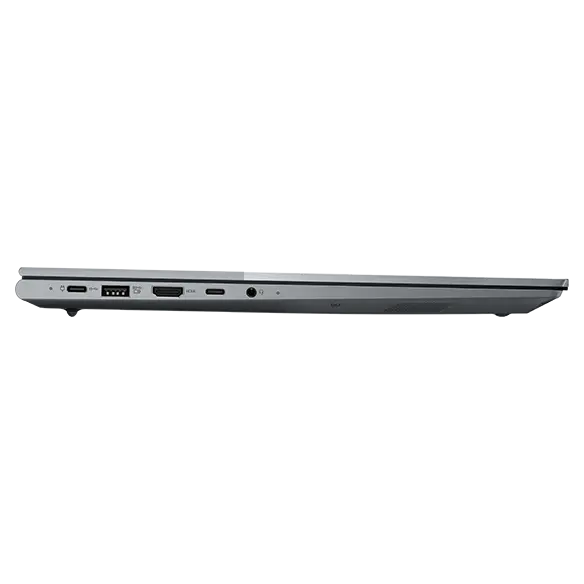 Left-side profile of Lenovo ThinkBook 16 Gen 4 laptop, closed cover.