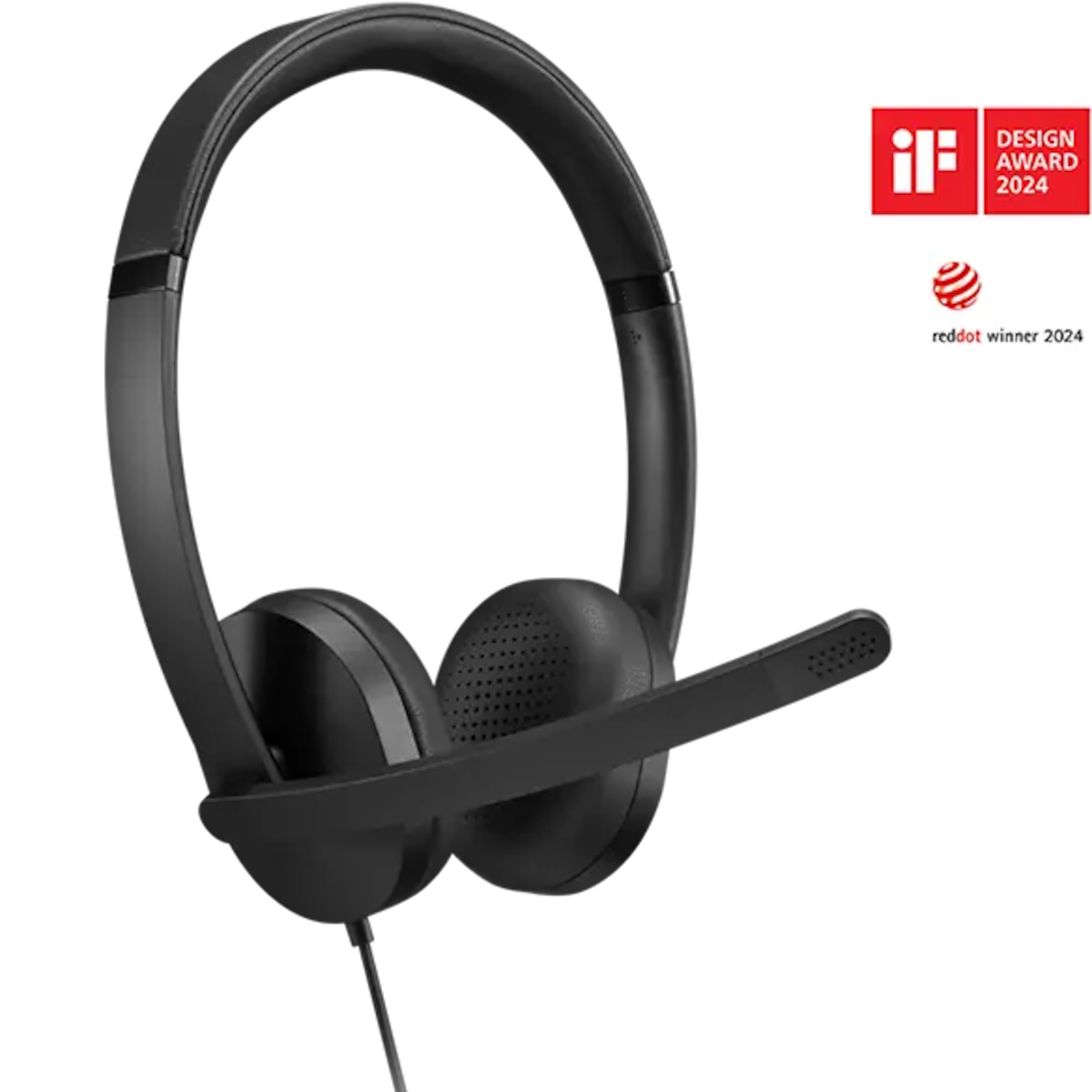 Lenovo USB-A Wired Stereo On Ear Headset Gen 2