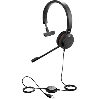 未使用 Jabra Evolve 30 II、ケース有 Jabra Evolve 30 II UC USB-A/3.5mm Mono Wired Headset - Black