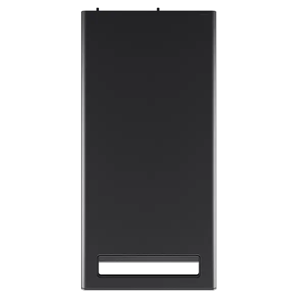 Aerial view of Lenovo ThinkStation P3 Tower, showing top panel & carrying handle