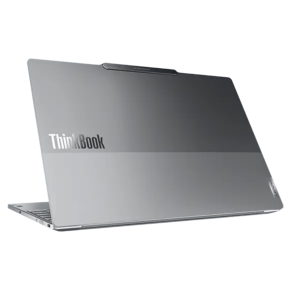 Lenovo ThinkBook 13x Gen 4 (13 inch Intel) laptop – right-rear view, lid partially open