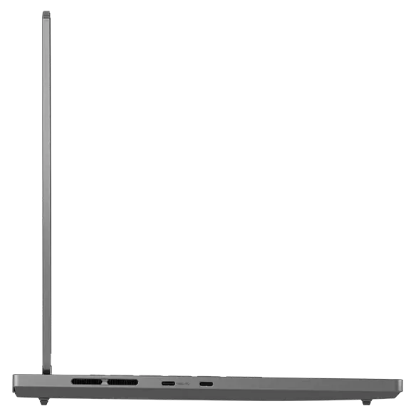 Left view of the Lenovo Legion Slim 5 Gen 8 (14” AMD) opened 90 degrees